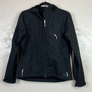 Double Diamond‎ Black Full-Zip Jacket Women's Size Small